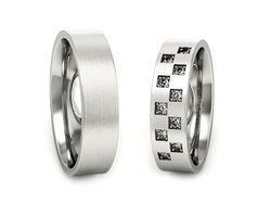 Obrączki z brylantami złote białe złoto 585 - P50140T63bmp