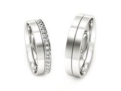 Obrączki złote z diamentami zlote obraczki - P50150T201b