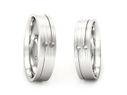 Obrączki z diamentami białe złoto 585 - P50150T203bmp