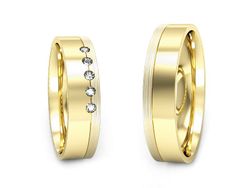 Obrączki z diamentami żółte zloto 585 14k - P50150T221zmp