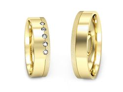 Obrączki z diamentami żółte zloto 585 14k - P50150T221zms