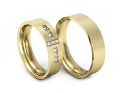 Obrączki zlote z diamentami soczewkowe - P50150T72zmp