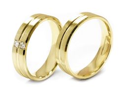 Obrączki z brylantami złote żółte złoto 14k - p50160110z_m