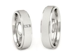 Obrączki z brylantami z białego złota 585 - P50170T24bms