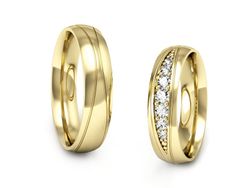 Obrączki z brylantami złote obrączki złoto 14k - P50180T192z