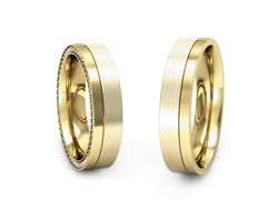 Obrączki z brylantami żółte złoto 14k - P50220180T186zmp