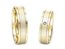 Obrączki z diamentem złote żółte złoto 14k - P52145320z