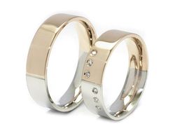 Obrączki z diamentami złote białe i różowe - p55155n109c
