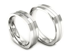 Obrączki z białego złota z diamentami złote - p55160351bmp