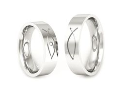 Złote Obrączki z diamentem białe złoto 585 - P55170T80b