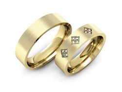 Obrączki z diamentami soczewkowe obrączki - P55170T81zmp