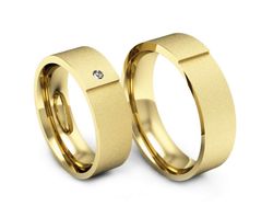 Obrączki z diamentem żółte zloto 585 14k - P601318T171zms