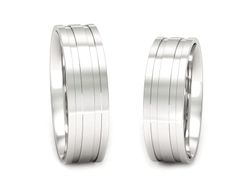 Obrączki białe złoto obrączki klasyczne 585 - p60145317b