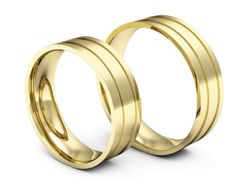 Obrączki żółte złoto obrączki klasyczne 585 - p60145317z
