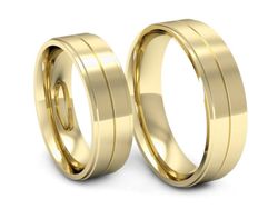 Obrączki żółte złoto obrączki klasyczne 585 - P60160309z