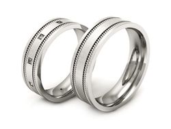Obrączki z diamentami złote białe złoto 585 - P60180T169bmp