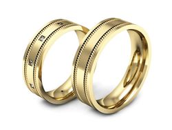 Obrączki z diamentami złote obrączki złoto 14k - P60180T169z