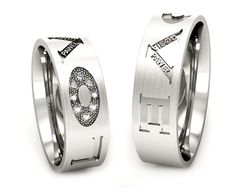 Obrączki z diamentami białe złoto 585 - P64190T144bmp