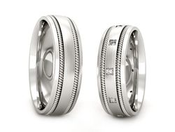 Złote Obrączki z diamentami złoto 585 - P64200T151bmp
