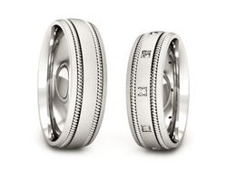 Złote Obrączki z diamentami złoto 585 - P64200T151bms