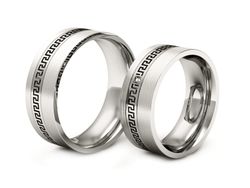 Złote Obrączki z diamentem białe złoto 585 - P65170353bm