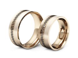 Obrączki z brylantami złote różowe złoto 585 - P65170353cmp
