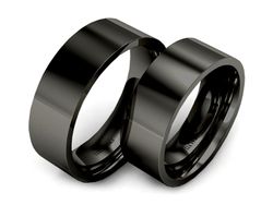 Obrączki czarne złoto obrączki klasyczne 585 - P70180t237cz