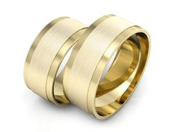 Obrączki żółte złoto obrączki klasyczne 585 - P80090T131zmp