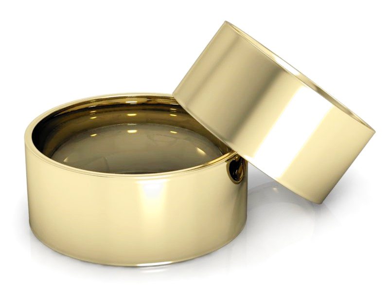 Obrączki żółte złoto obrączki klasyczne 585 - P90110T111z - 2