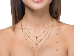 Złoty Łańcuszek żółte złoto próby 585 - pancerkamagic035050