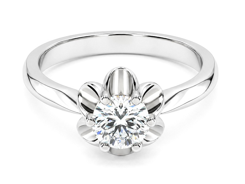 Pierścionek palladowy z diamentem - pll_20015_Vs_G - 2