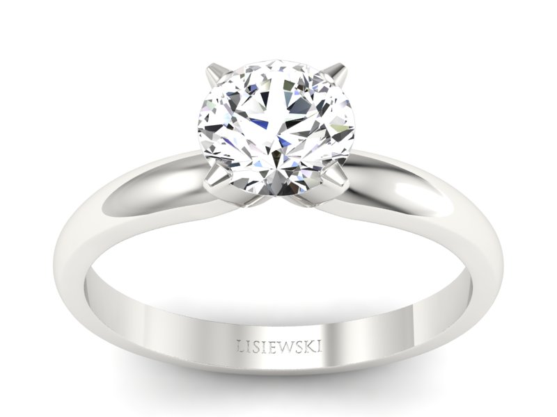Pierścionek zaręczynowy z palladu z brylantem - pll_w0006br_VS_G - 1