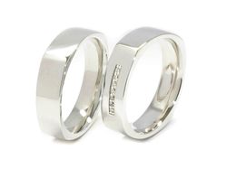Złote Obrączki z brylantami białe złoto 585 - pp50160351b