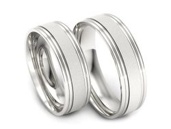 Obrączki białe złoto obrączki klasyczne 585 - ps60145237bm