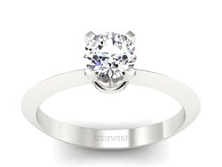 Pierścionek z platyny z brylantem - pt20026br_VS_G
