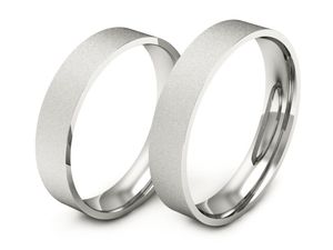 Obrączki ślubne klasyczne z białego złota