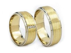 Złote Obrączki z diamentami złoto proba 750 - s306_750