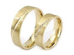 Obrączki z brylantami złote żółte złoto 585 - s314br_SI_H