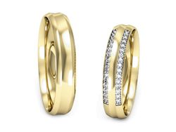 Obrączki z diamentami żółte zloto 585 14k - S40135T51zrod