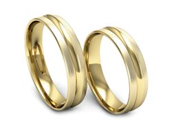 Obrączki żółte złoto obrączki klasyczne 585 - S451160220zmp