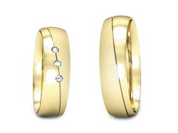 Obrączki z diamentami z żółtego złota 585 - S50145T40zms