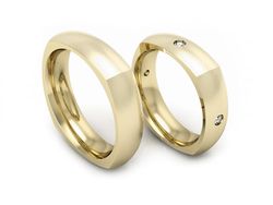 Obrączki z brylantami złote żółte złoto 14k - S50150T61zmp