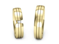 Obrączki z brylantem złote obrączki złoto 14k - S50210T35z
