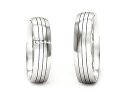 Obrączki z białego złota z diamentami złote - s52180401b