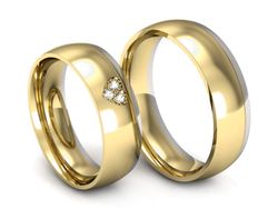 Obrączki z diamentami białe złoto promocja - S55155T34zb_pro
