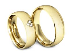Obrączki z diamentami nowoczesne obrączki - S55155T34zms