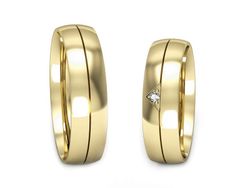 Obrączki z brylantem złote obrączki złoto 14k - S55160T22z