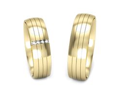 Obrączki z brylantami złote żółte złoto 14k - S55175T31z