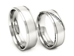 Obrączki z brylantami złote białe złoto 585 - S57160T29bmp