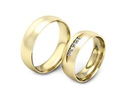 Obrączki z diamentami nowoczesne obrączki - S60160T47zmp